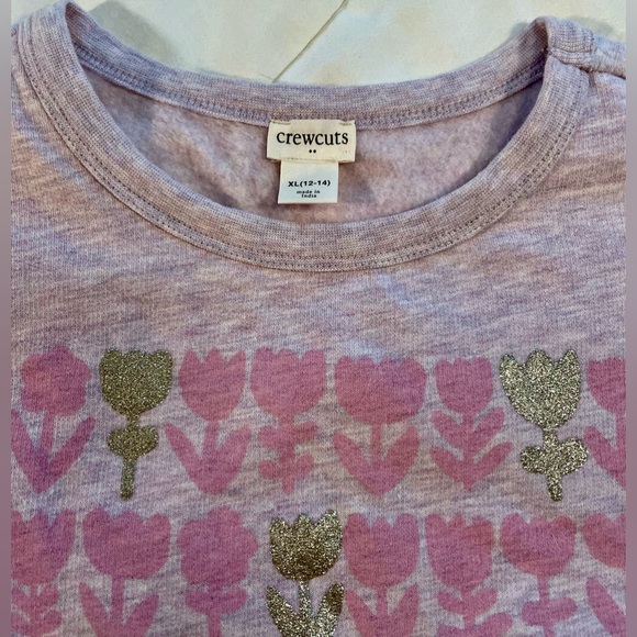 Crewcuts Girls XL 12/14 Tulip Sweatshirt - Picture 3 of 5